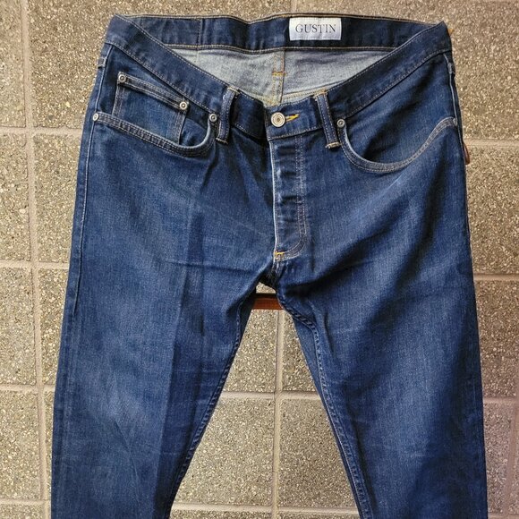 Gustin Skinny Selvedge Jeans - Men's - Picture 1 of 6